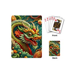 Chinese New Year – Year Of The Dragon Playing Cards Single Design (mini) by Valentinaart