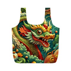 Chinese New Year – Year Of The Dragon Full Print Recycle Bag (m) by Valentinaart