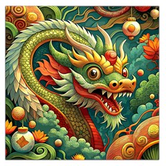 Chinese New Year – Year Of The Dragon Square Satin Scarf (36  X 36 ) by Valentinaart