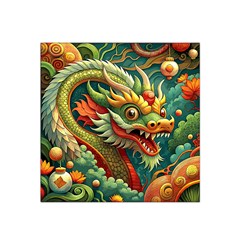 Chinese New Year – Year Of The Dragon Satin Bandana Scarf 22  X 22  by Valentinaart