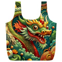 Chinese New Year – Year Of The Dragon Full Print Recycle Bag (xxxl) by Valentinaart