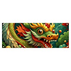 Chinese New Year – Year Of The Dragon Banner And Sign 8  X 3  by Valentinaart