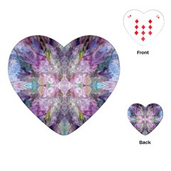 Blended Butterfly Playing Cards Single Design (heart) by kaleidomarblingart