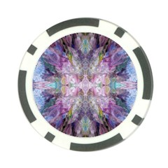 Blended Butterfly Poker Chip Card Guard by kaleidomarblingart