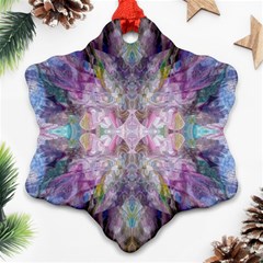 Blended Butterfly Ornament (snowflake) by kaleidomarblingart