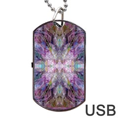 Blended Butterfly Dog Tag Usb Flash (two Sides) by kaleidomarblingart