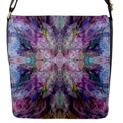 Blended Butterfly Flap Closure Messenger Bag (s) by kaleidomarblingart