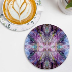 Blended Butterfly Uv Print Round Tile Coaster by kaleidomarblingart