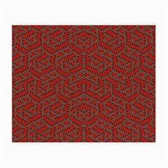 Hexagon Motif Geometric Tribal Style Pattern Small Glasses Cloth by dflcprintsclothing