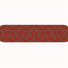 Hexagon Motif Geometric Tribal Style Pattern Large Bar Mat