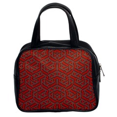 Hexagon Motif Geometric Tribal Style Pattern Classic Handbag (two Sides) by dflcprintsclothing