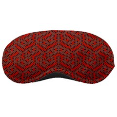 Hexagon Motif Geometric Tribal Style Pattern Sleep Mask by dflcprintsclothing