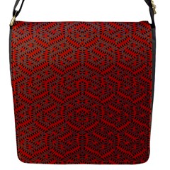 Hexagon Motif Geometric Tribal Style Pattern Flap Closure Messenger Bag (s) by dflcprintsclothing