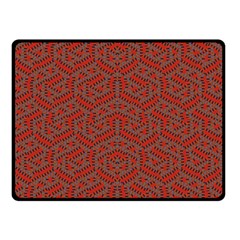 Hexagon Motif Geometric Tribal Style Pattern Two Sides Fleece Blanket (small) by dflcprintsclothing