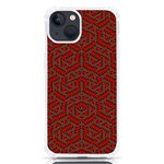 Hexagon Motif Geometric Tribal Style Pattern iPhone 13 TPU UV Print Case Front