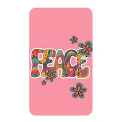 Flower Power Hippie Boho Love Peace Text Pink Pop Art Spirit Memory Card Reader (rectangular) by Grandong