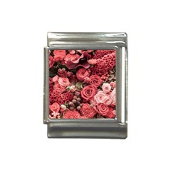 Pink Roses Flowers Love Nature Italian Charm (13mm) by Grandong