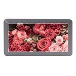 Pink Roses Flowers Love Nature Memory Card Reader (Mini) Front