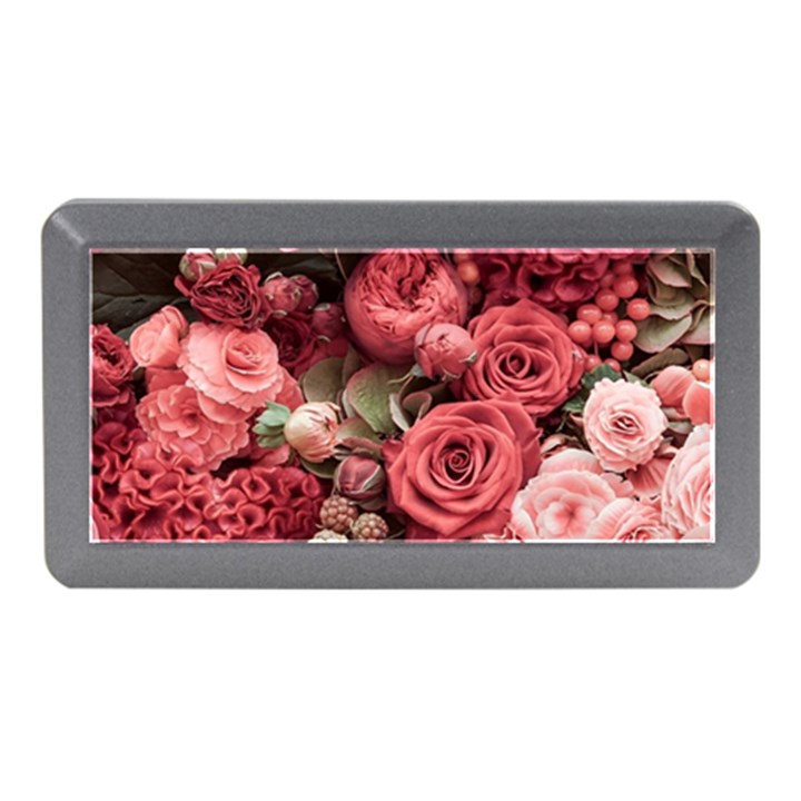 Pink Roses Flowers Love Nature Memory Card Reader (Mini)