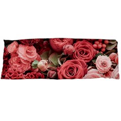 Pink Roses Flowers Love Nature Body Pillow Case (dakimakura) by Grandong