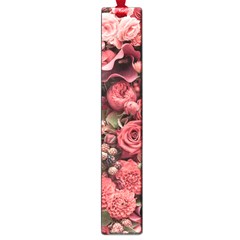 Pink Roses Flowers Love Nature Large Book Marks by Grandong