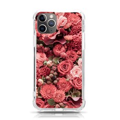 Pink Roses Flowers Love Nature Iphone 11 Pro 5 8 Inch Tpu Uv Print Case by Grandong