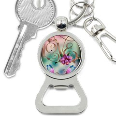 Love Amour Butterfly Colors Flowers Text Bottle Opener Key Chain by Grandong