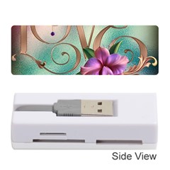 Love Amour Butterfly Colors Flowers Text Memory Card Reader (stick) by Grandong