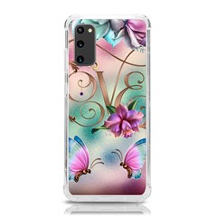 Love Amour Butterfly Colors Flowers Text Samsung Galaxy S20 6 2 Inch Tpu Uv Case by Grandong