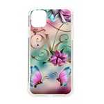 Love Amour Butterfly Colors Flowers Text iPhone 11 TPU UV Print Case Front