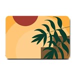 Arch Stairs Sun Branches Leaves Boho Bohemian Botanical Minimalist Nature Small Doormat 24 x16  Door Mat