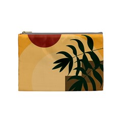 Arch Stairs Sun Branches Leaves Boho Bohemian Botanical Minimalist Nature Cosmetic Bag (medium) by Grandong