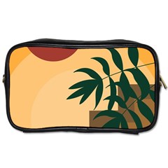 Arch Stairs Sun Branches Leaves Boho Bohemian Botanical Minimalist Nature Toiletries Bag (two Sides) by Grandong