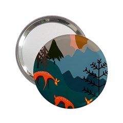 Roe Deer Animal Boho Bohemian Nature 2 25  Handbag Mirrors by Grandong