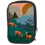 Roe Deer Animal Boho Bohemian Nature Compact Camera Leather Case Front