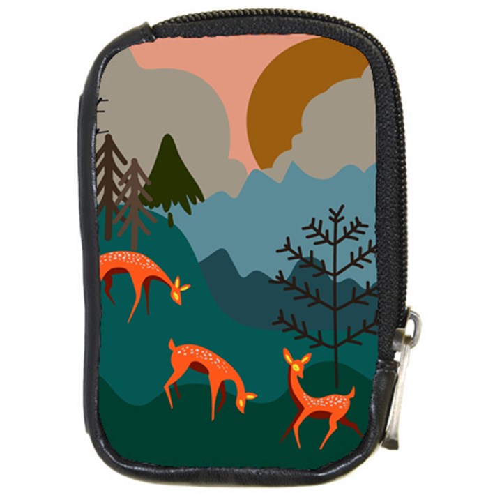 Roe Deer Animal Boho Bohemian Nature Compact Camera Leather Case