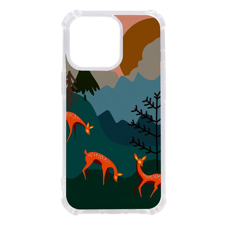 Roe Deer Animal Boho Bohemian Nature iPhone 13 Pro TPU UV Print Case