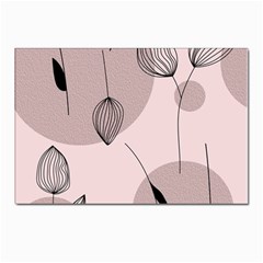 Flowers Pattern Botanical Scrapbook Postcards 5  X 7  (pkg Of 10) by Grandong