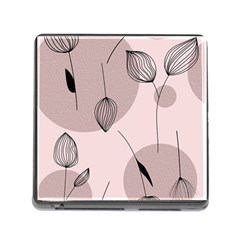 Flowers Pattern Botanical Scrapbook Memory Card Reader (square 5 Slot) by Grandong