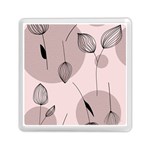 Flowers Pattern Botanical Scrapbook Memory Card Reader (Square) Front