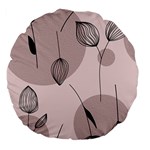 Flowers Pattern Botanical Scrapbook Large 18  Premium Flano Round Cushions Front