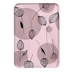 Flowers Pattern Botanical Scrapbook Rectangular Glass Fridge Magnet (4 Pack) by Grandong