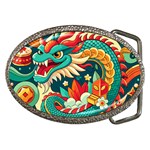 Chinese New Year – Year of the Dragon Belt Buckles Front