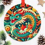 Chinese New Year – Year of the Dragon Round Ornament (Two Sides) Back