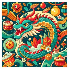 Chinese New Year – Year of the Dragon Lightweight Scarf 