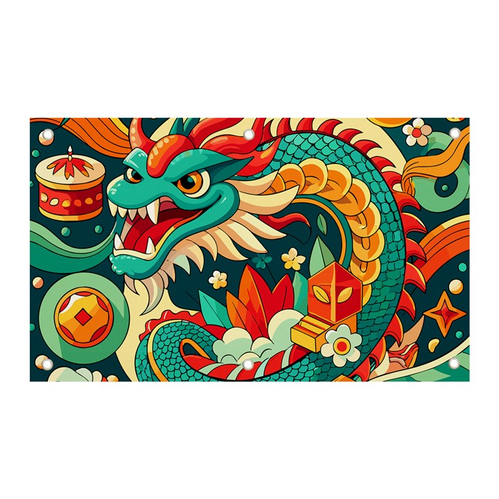 Chinese New Year – Year of the Dragon Banner and Sign 5  x 3 