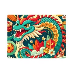 Chinese New Year – Year Of The Dragon Premium Plush Fleece Blanket (mini) by Valentinaart