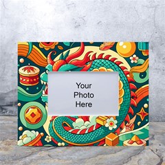 Chinese New Year – Year Of The Dragon White Tabletop Photo Frame 4 x6  by Valentinaart