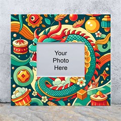 Chinese New Year – Year Of The Dragon White Wall Photo Frame 5  X 7  by Valentinaart