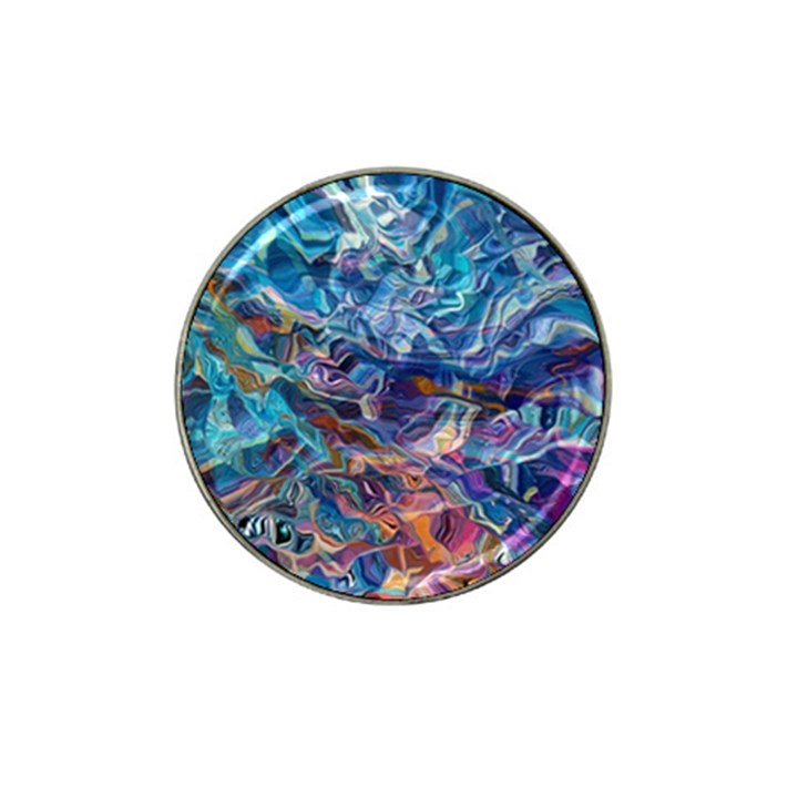 Kaleidoscopic currents Hat Clip Ball Marker